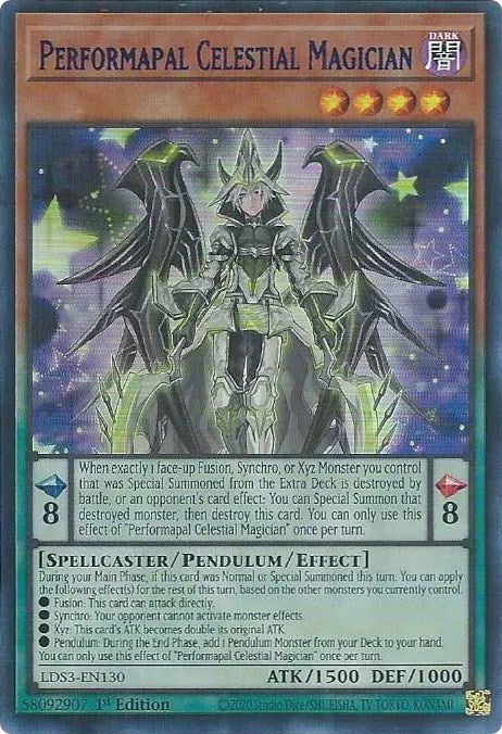 Performapal Celestial Magician (Blue) [LDS3-EN130] Ultra Rare | Galaxy Games LLC