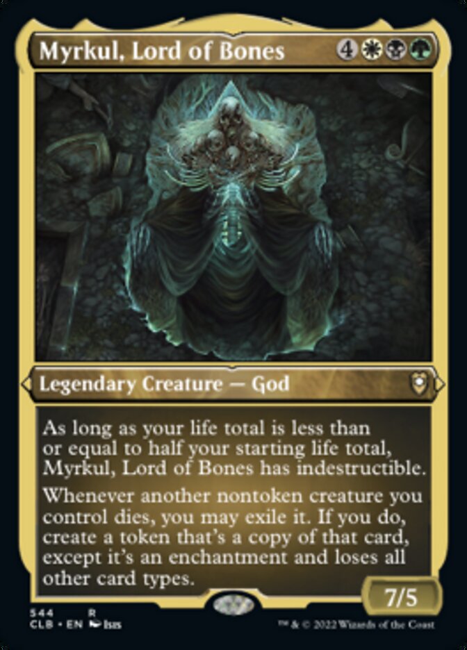 Myrkul, Lord of Bones (Foil Etched) [Commander Legends: Battle for Baldur's Gate] | Galaxy Games LLC