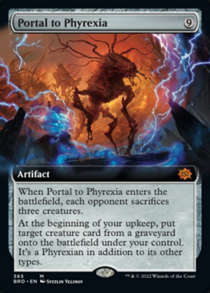 Portal to Phyrexia (Extended Art) [The Brothers' War] | Galaxy Games LLC