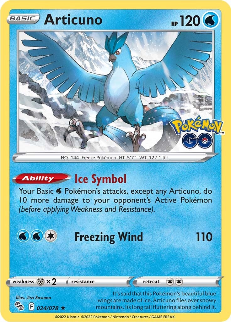 Articuno (024/078) [Pokémon GO] | Galaxy Games LLC