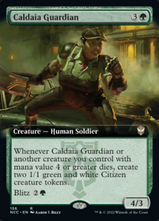 Caldaia Guardian (Extended Art) [Streets of New Capenna Commander] | Galaxy Games LLC