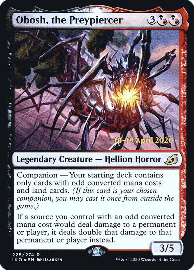 Obosh, the Preypiercer [Ikoria: Lair of Behemoths Prerelease Promos] | Galaxy Games LLC