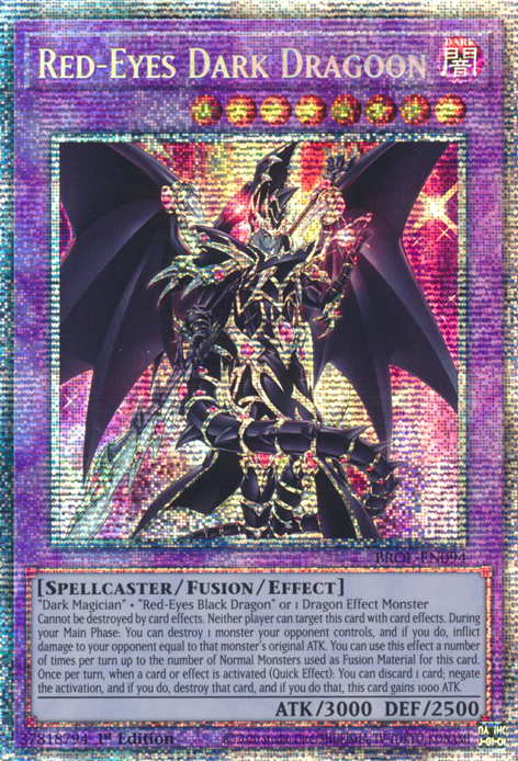 Red-Eyes Dark Dragoon [BROL-EN094] Starlight Rare | Galaxy Games LLC