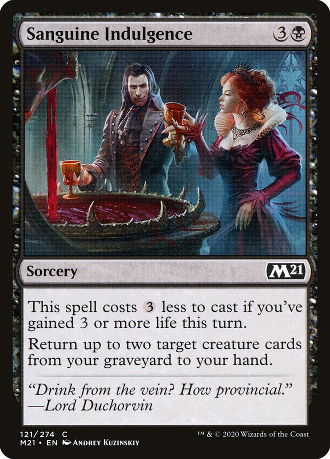 Sanguine Indulgence [Core Set 2021] | Galaxy Games LLC
