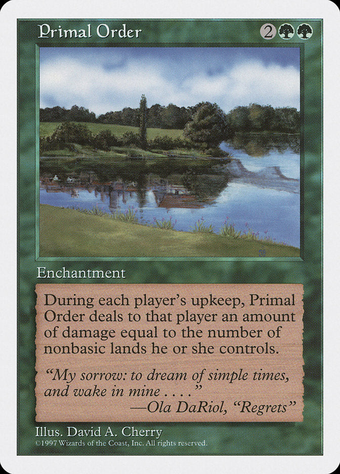 Primal Order [Fifth Edition] | Galaxy Games LLC