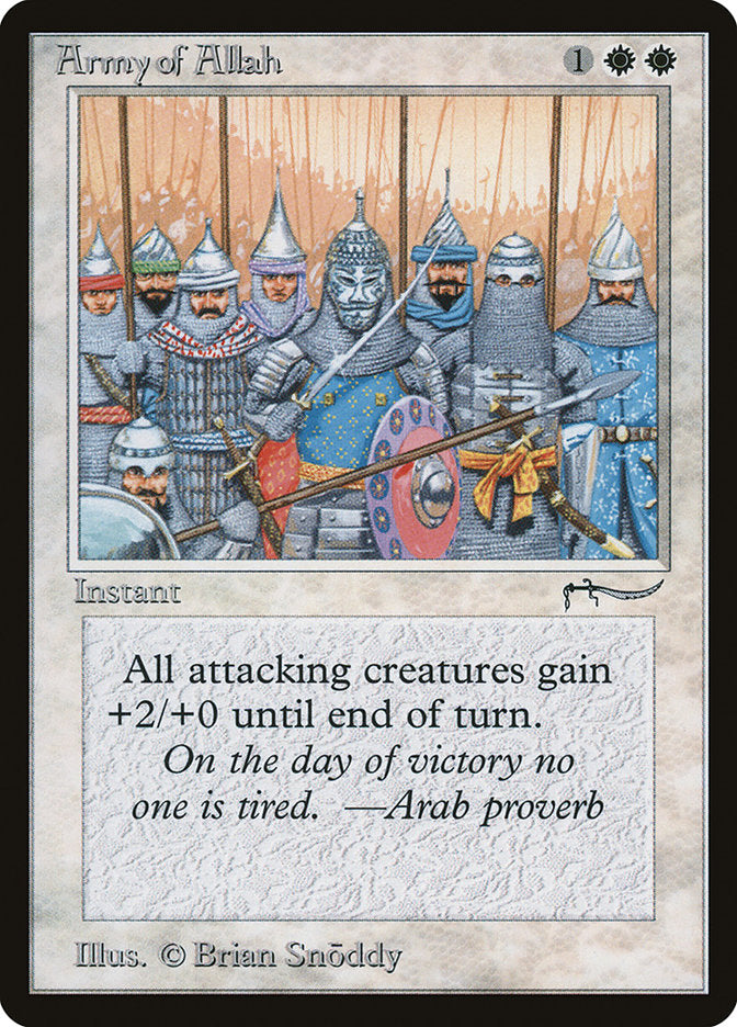 Army of Allah (Dark Mana Cost) [Arabian Nights] | Galaxy Games LLC