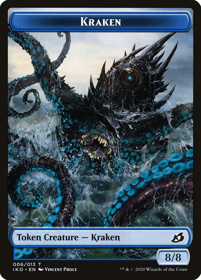 Kraken Token [Ikoria: Lair of Behemoths Tokens] | Galaxy Games LLC