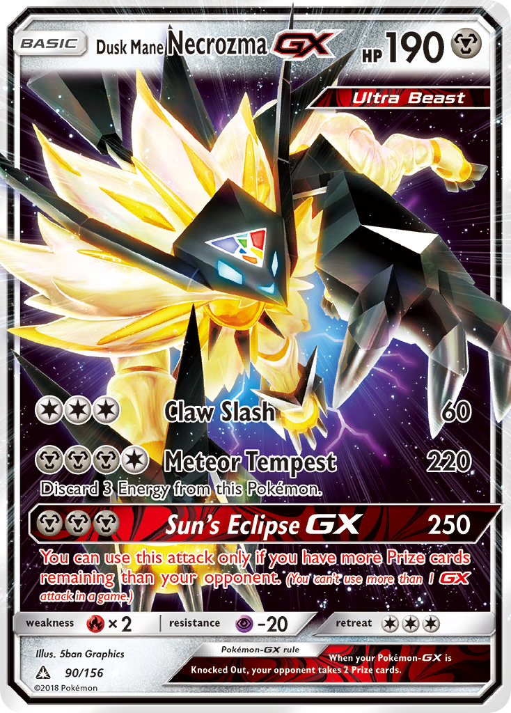 Dusk Mane Necrozma GX (90/156) [Sun & Moon: Ultra Prism] | Galaxy Games LLC