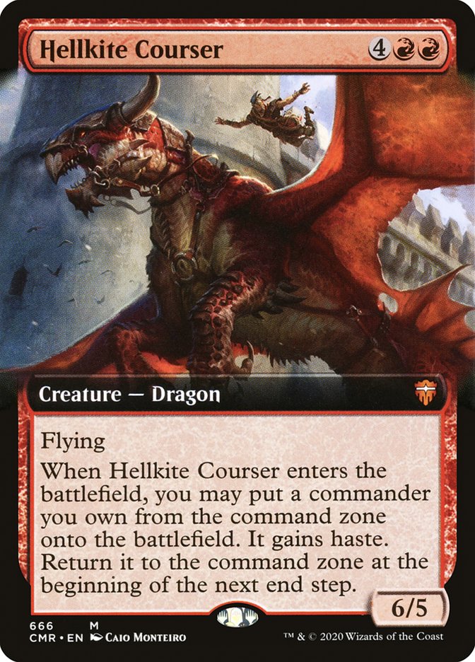 Hellkite Courser (Extended Art) [Commander Legends] | Galaxy Games LLC