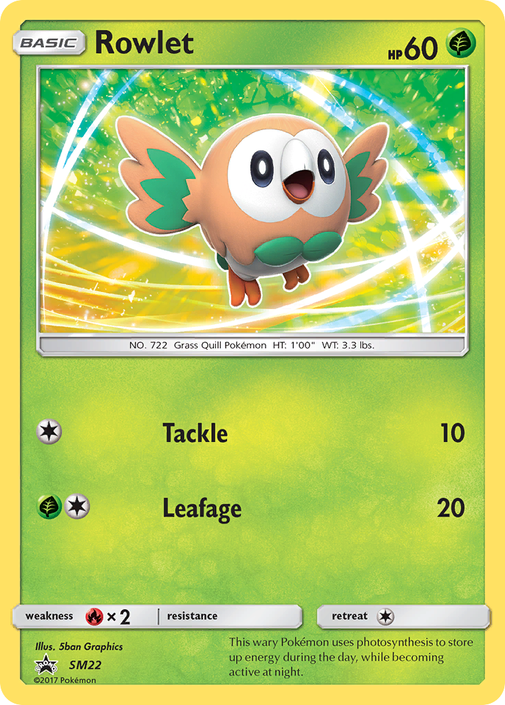 Rowlet (SM22) [Sun & Moon: Black Star Promos] | Galaxy Games LLC