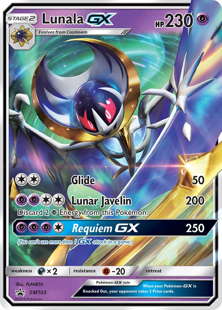 Lunala GX (SM103) [Sun & Moon: Black Star Promos] | Galaxy Games LLC