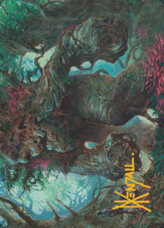 Magnigoth Sentry Art Card (Gold-Stamped Signature) [Dominaria United Art Series] | Galaxy Games LLC