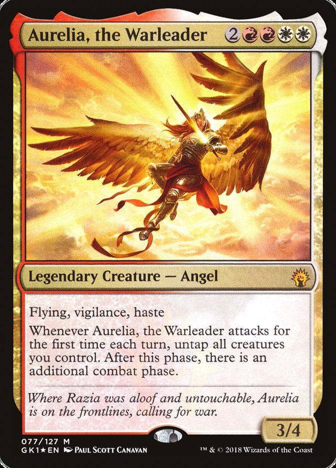 Aurelia, the Warleader [Guilds of Ravnica Guild Kit] | Galaxy Games LLC