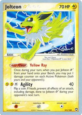 Jolteon Star (101/108) (Psychic Lock - Jason Klaczynski) [World Championships 2008] | Galaxy Games LLC