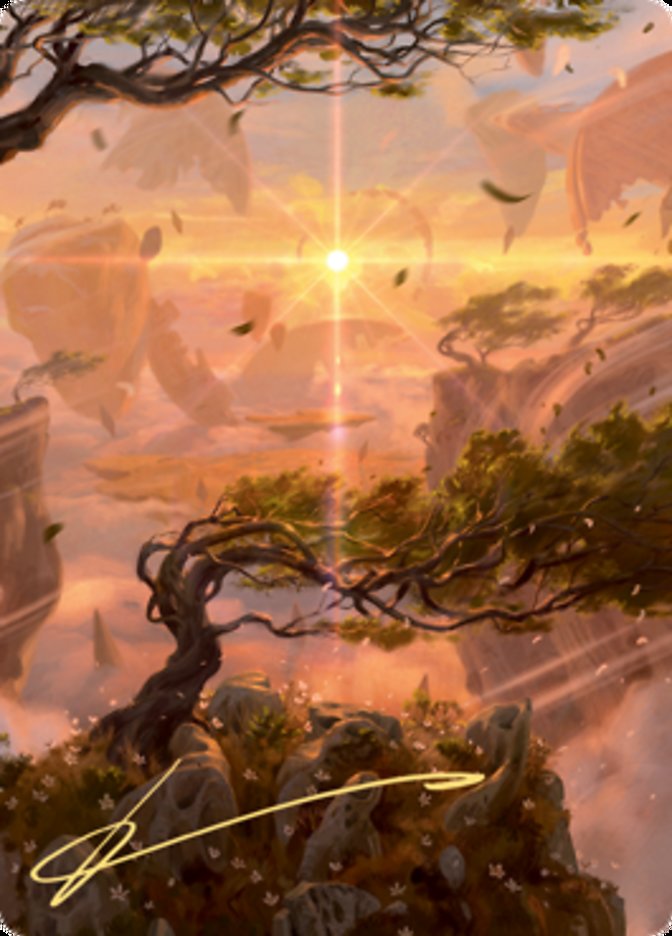 Windswept Heath Art Card (Gold-Stamped Signature) [Zendikar Rising Art Series] | Galaxy Games LLC