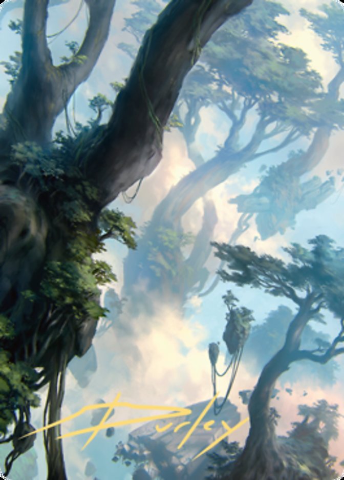Forest 1 Art Card (Gold-Stamped Signature) [Zendikar Rising Art Series] | Galaxy Games LLC