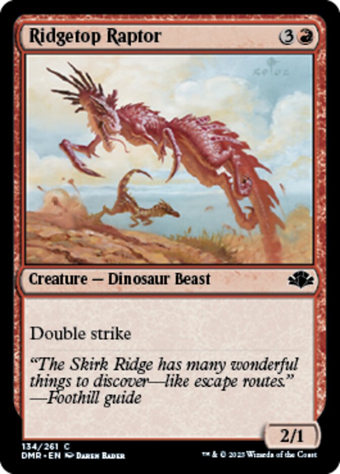 Ridgetop Raptor [Dominaria Remastered] | Galaxy Games LLC