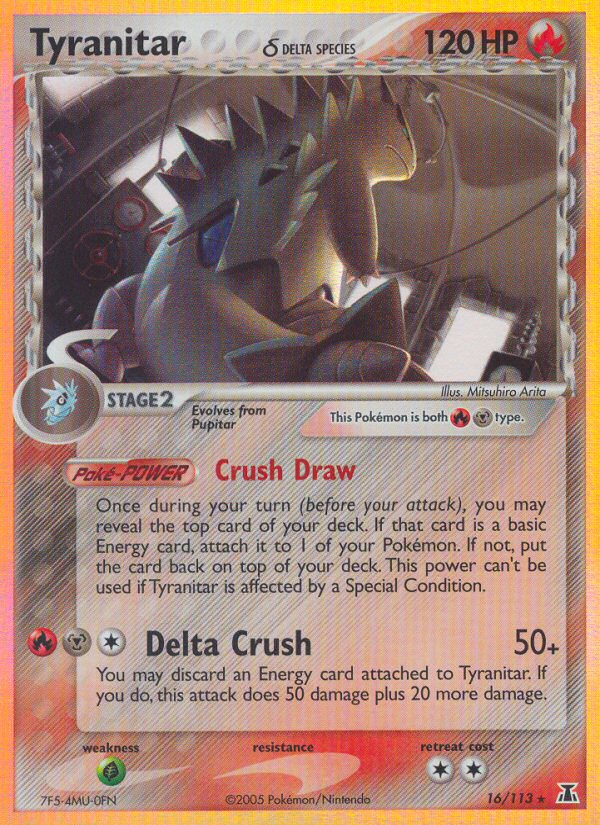 Tyranitar (16/113) (Delta Species) [EX: Delta Species] | Galaxy Games LLC