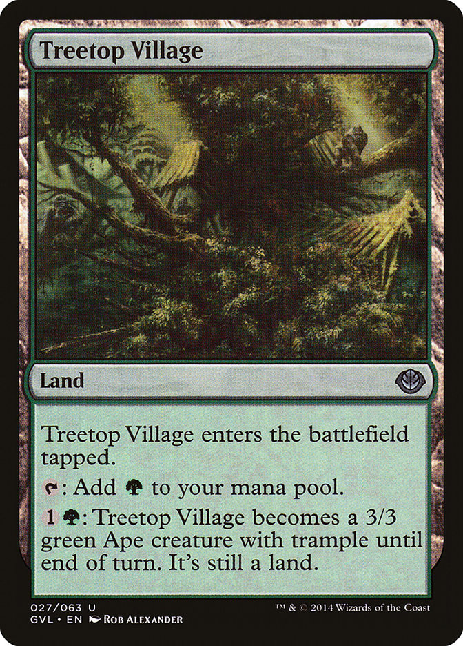 Treetop Village (Garruk vs. Liliana) [Duel Decks Anthology] | Galaxy Games LLC