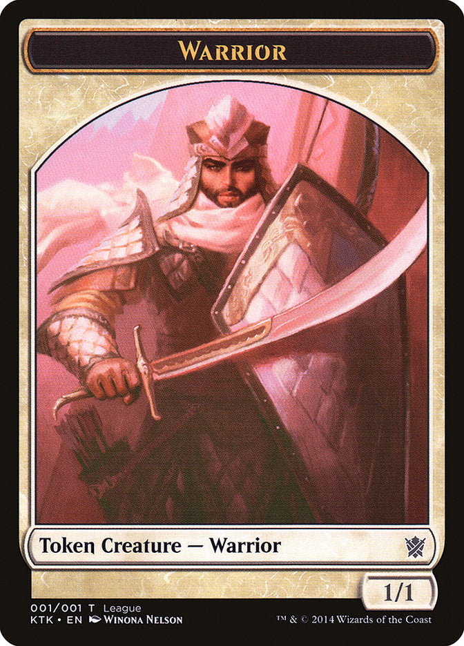 Warrior Token [League Tokens 2014] | Galaxy Games LLC