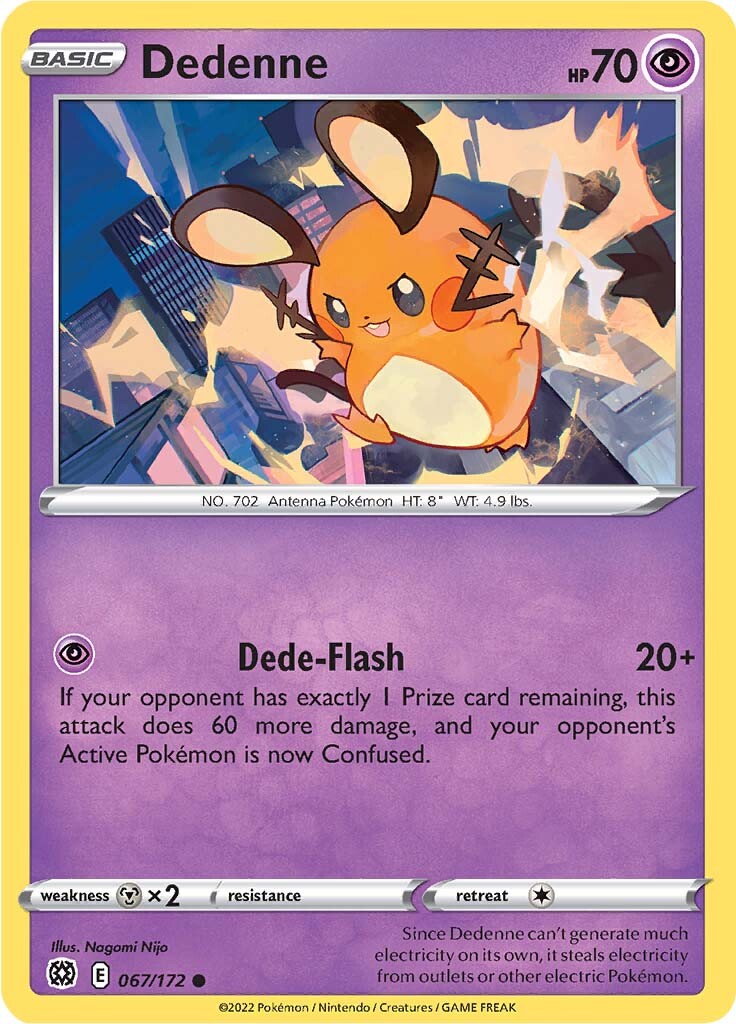 Dedenne (067/172) [Sword & Shield: Brilliant Stars] | Galaxy Games LLC