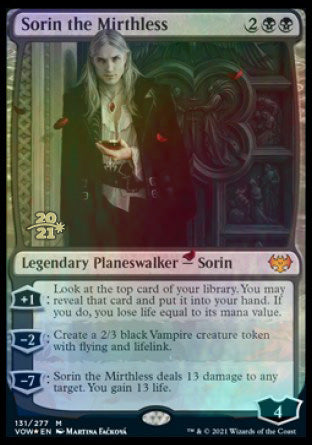 Sorin the Mirthless [Innistrad: Crimson Vow Prerelease Promos] | Galaxy Games LLC