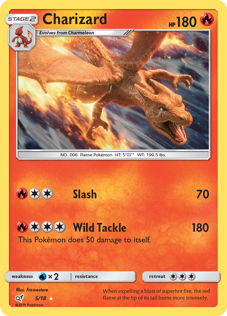 Charizard (5/18) [Sun & Moon: Detective Pikachu] | Galaxy Games LLC