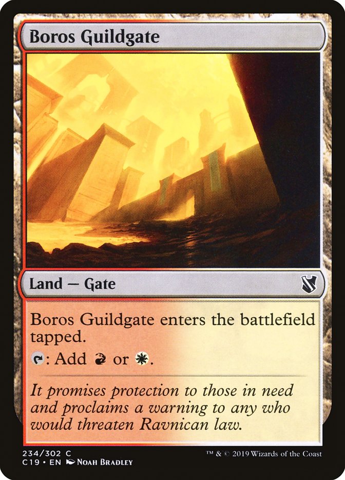 Boros Guildgate [Commander 2019] | Galaxy Games LLC