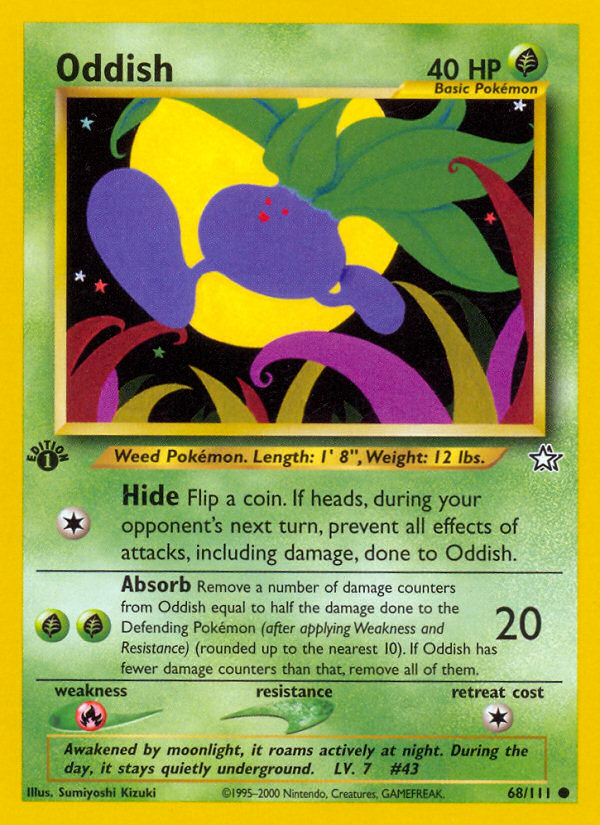 Oddish (68/111) [Neo Genesis 1st Edition] | Galaxy Games LLC