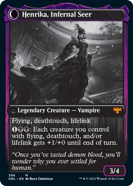 Henrika Domnathi // Henrika, Infernal Seer [Innistrad: Double Feature] | Galaxy Games LLC