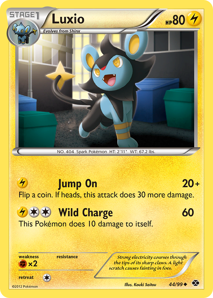 Luxio (44/99) [Black & White: Next Destinies] | Galaxy Games LLC