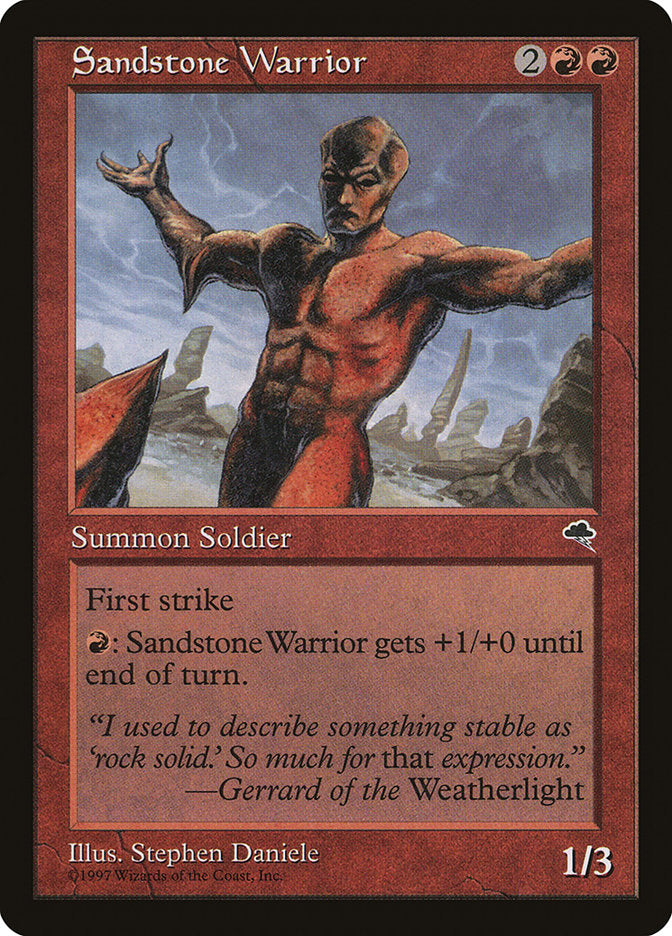 Sandstone Warrior [Tempest] | Galaxy Games LLC
