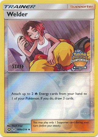 Welder (189a/214) (Regional Championship Promo Staff) [Sun & Moon: Unbroken Bonds] | Galaxy Games LLC