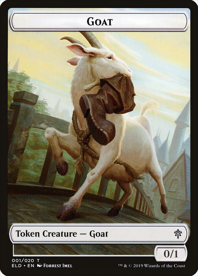 Goat Token [Throne of Eldraine Tokens] | Galaxy Games LLC