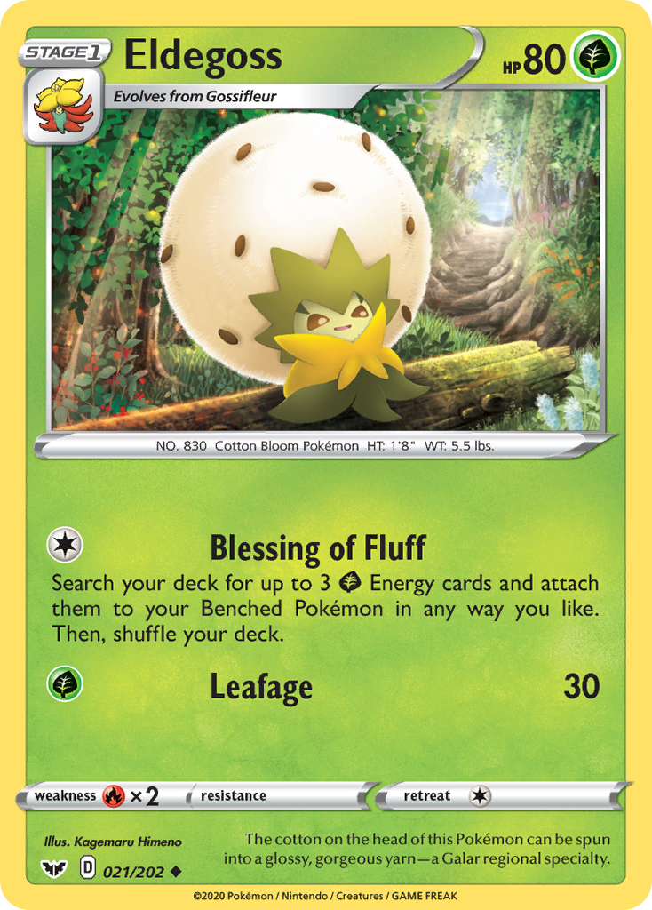 Eldegoss (021/202) [Sword & Shield: Base Set] | Galaxy Games LLC