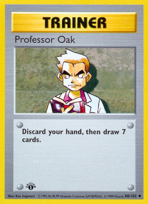 Professor Oak (88/102) (Shadowless) [Base Set 1st Edition] | Galaxy Games LLC