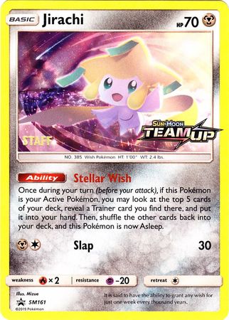 Jirachi (SM161) (Staff) [Sun & Moon: Black Star Promos] | Galaxy Games LLC