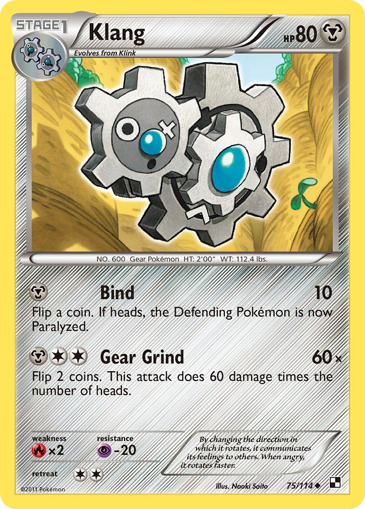 Klang (75/114) (Cracked Ice Holo) (Blister Exclusive) [Black & White: Base Set] | Galaxy Games LLC