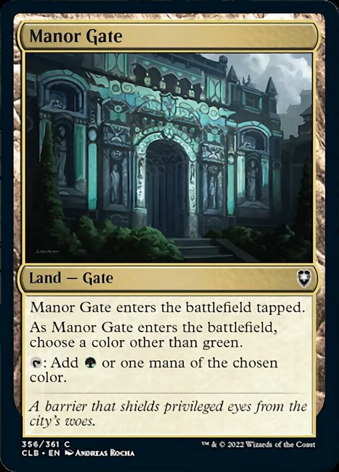 Manor Gate [Commander Legends: Battle for Baldur's Gate] | Galaxy Games LLC