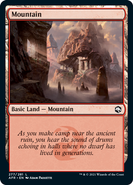 Mountain (277) [Dungeons & Dragons: Adventures in the Forgotten Realms] | Galaxy Games LLC