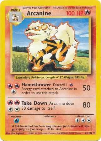 Arcanine (23/102) [Base Set Unlimited] | Galaxy Games LLC