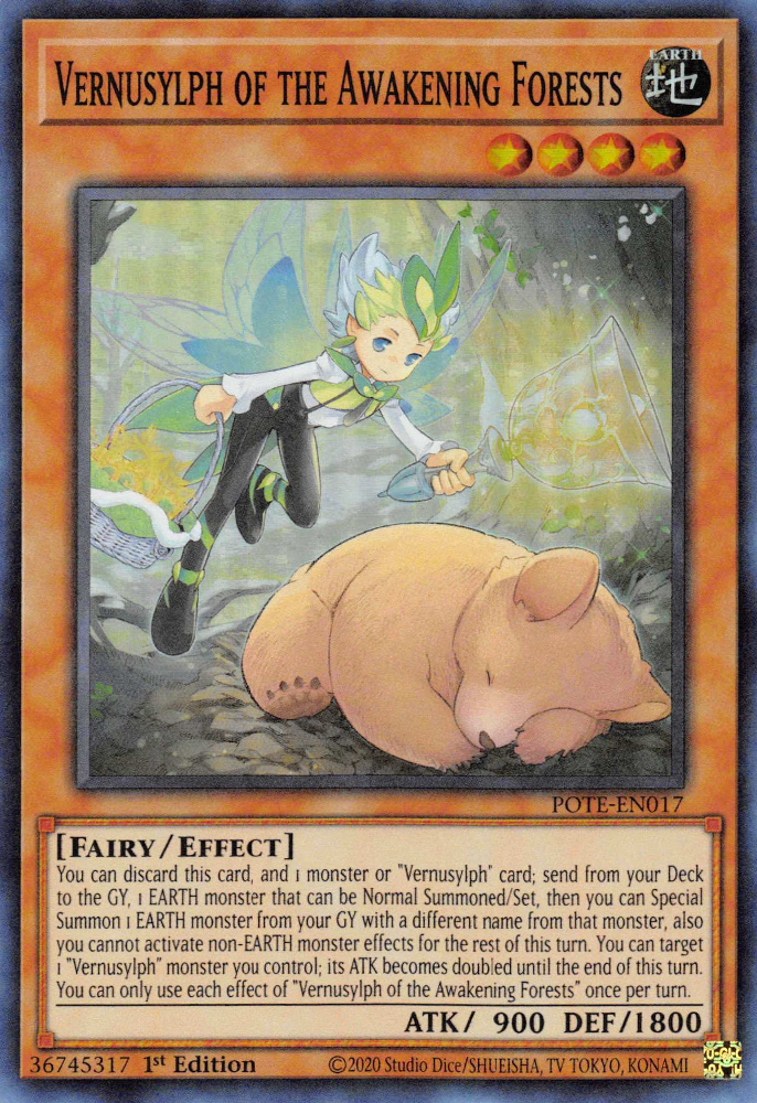 Vernusylph of the Awakening Forests [POTE-EN017] Super Rare | Galaxy Games LLC