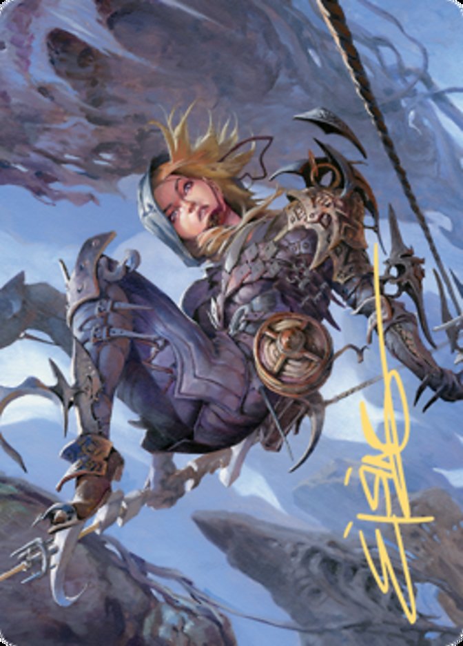 Blackbloom Rogue Art Card (Gold-Stamped Signature) [Zendikar Rising Art Series] | Galaxy Games LLC