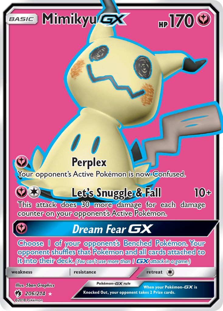 Mimikyu GX (206/214) [Sun & Moon: Lost Thunder] | Galaxy Games LLC