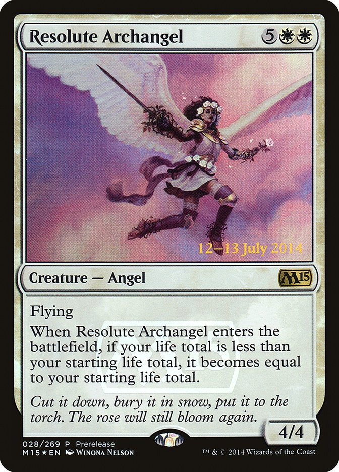 Resolute Archangel [Magic 2015 Prerelease Promos] | Galaxy Games LLC