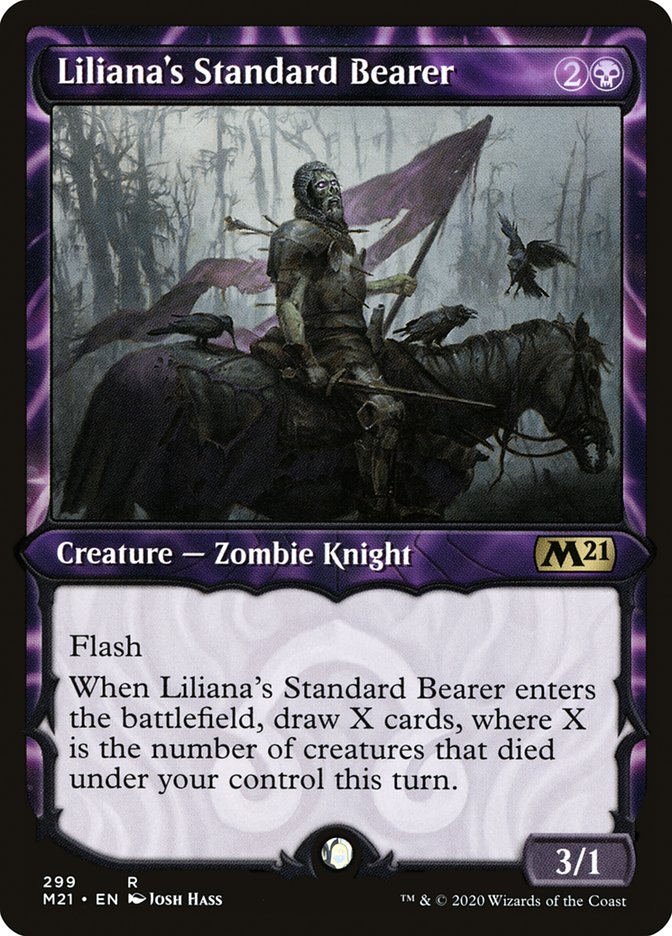 Liliana's Standard Bearer (Showcase) [Core Set 2021] | Galaxy Games LLC