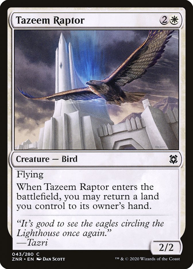 Tazeem Raptor [Zendikar Rising] | Galaxy Games LLC