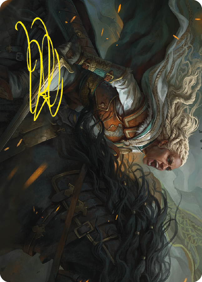 Eowyn, Fearless Knight Art Card (Gold-Stamped Signature) [The Lord of the Rings: Tales of Middle-earth Art Series] | Galaxy Games LLC