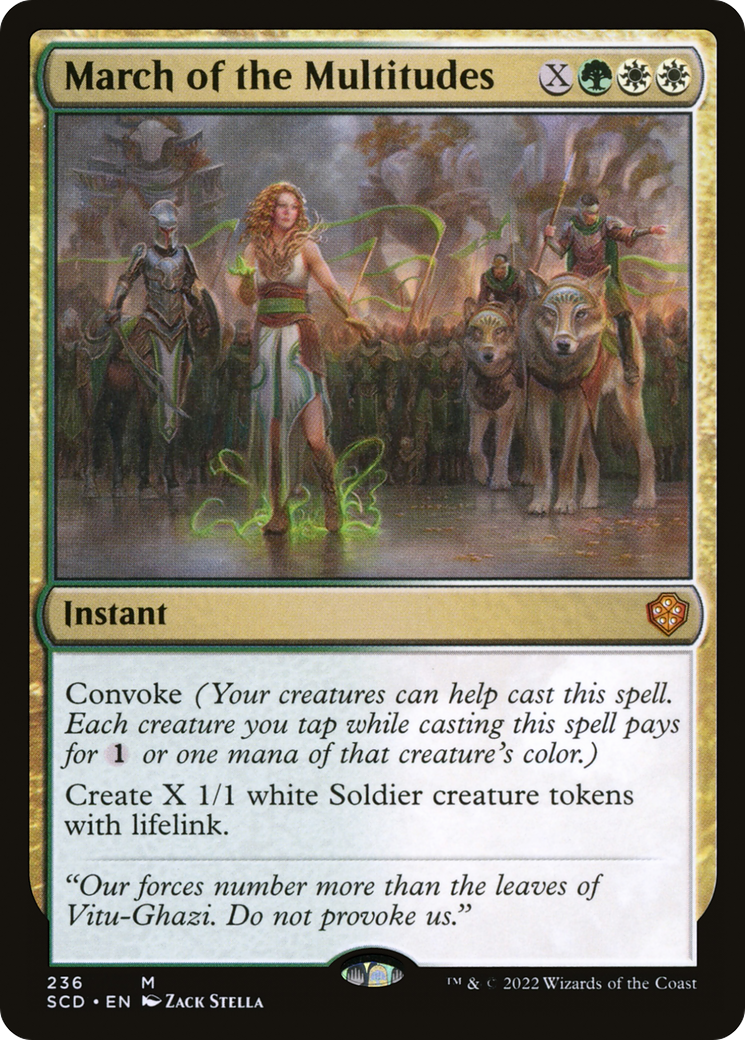 March of the Multitudes [Starter Commander Decks] | Galaxy Games LLC