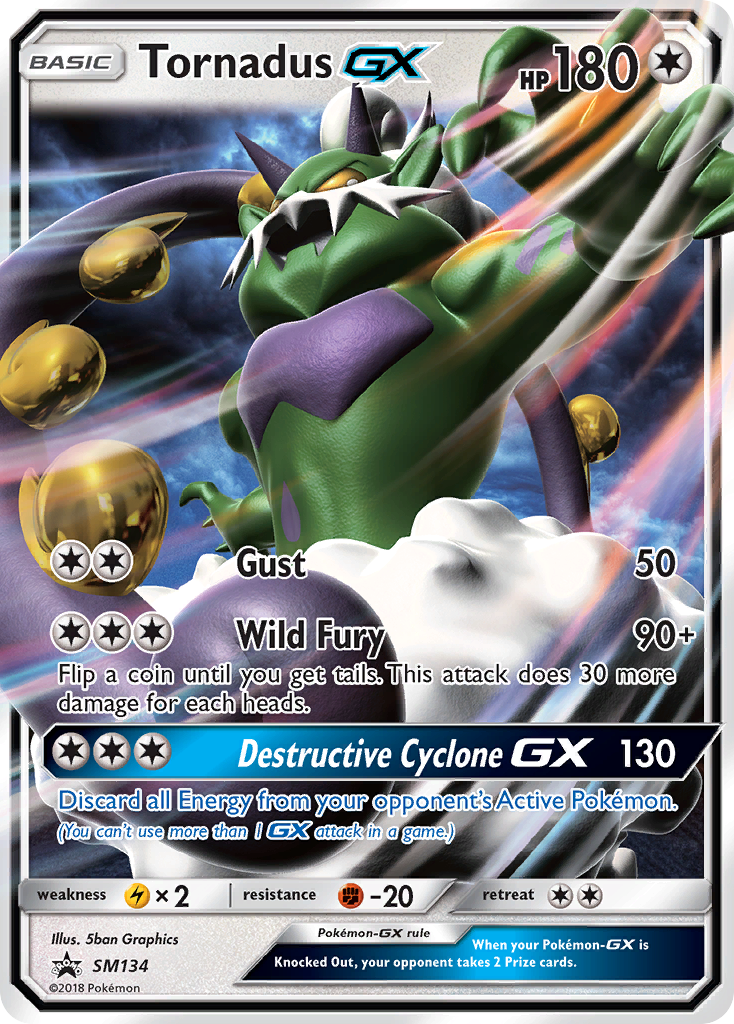 Tornadus GX (SM134) [Sun & Moon: Black Star Promos] | Galaxy Games LLC